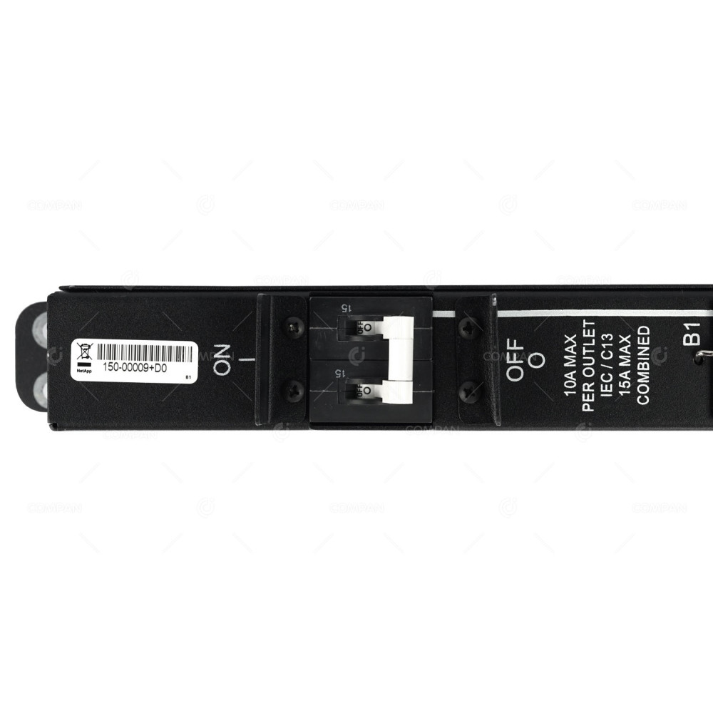 150-00009 NETAPP DUAL PDU  8 x C13 10A OUTLETS 15A BRANCH CIRCUT COMBINED 32A